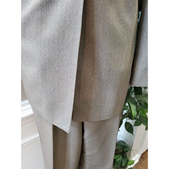 Morton Bernard Women Brown Polyester Single Breasted Blazer & Pant 2 Pcs Suit 10 - Picture 5 of 16